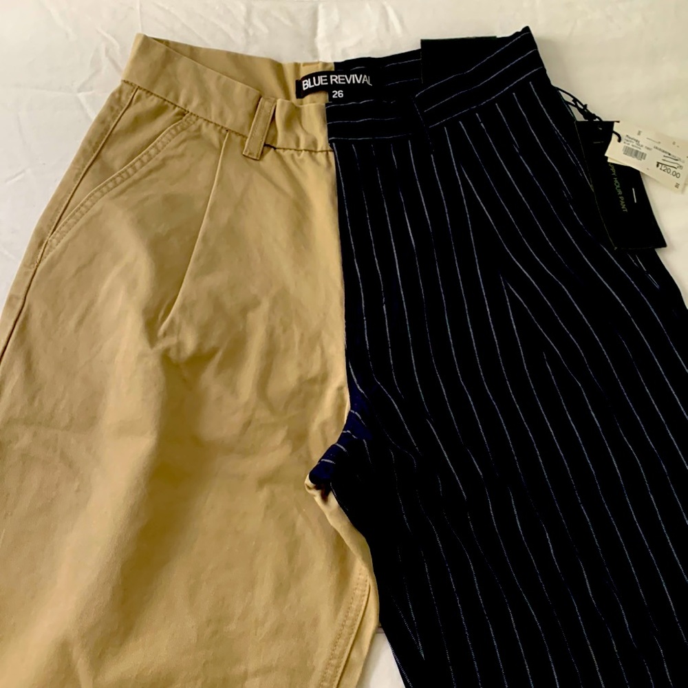 BLUE REVIVAL HAPPY HOUR PANTS.